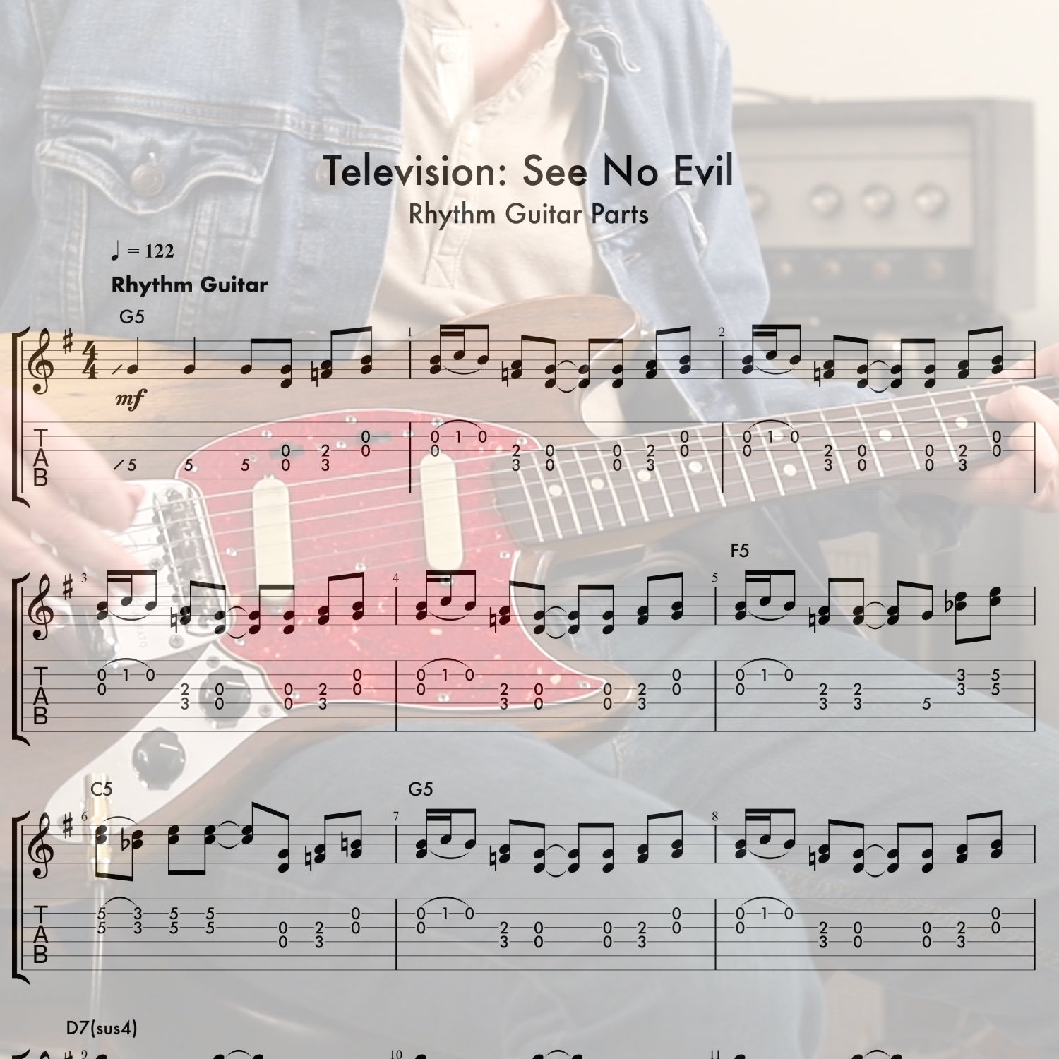 Television's "See No Evil" Rhythm Guitar Parts