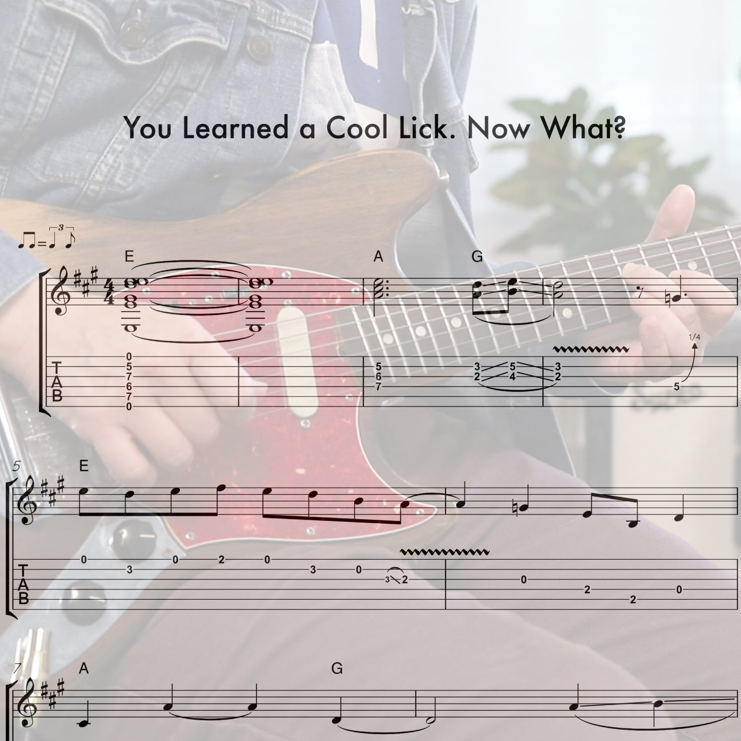 You Learned a Cool Lick. Now What?